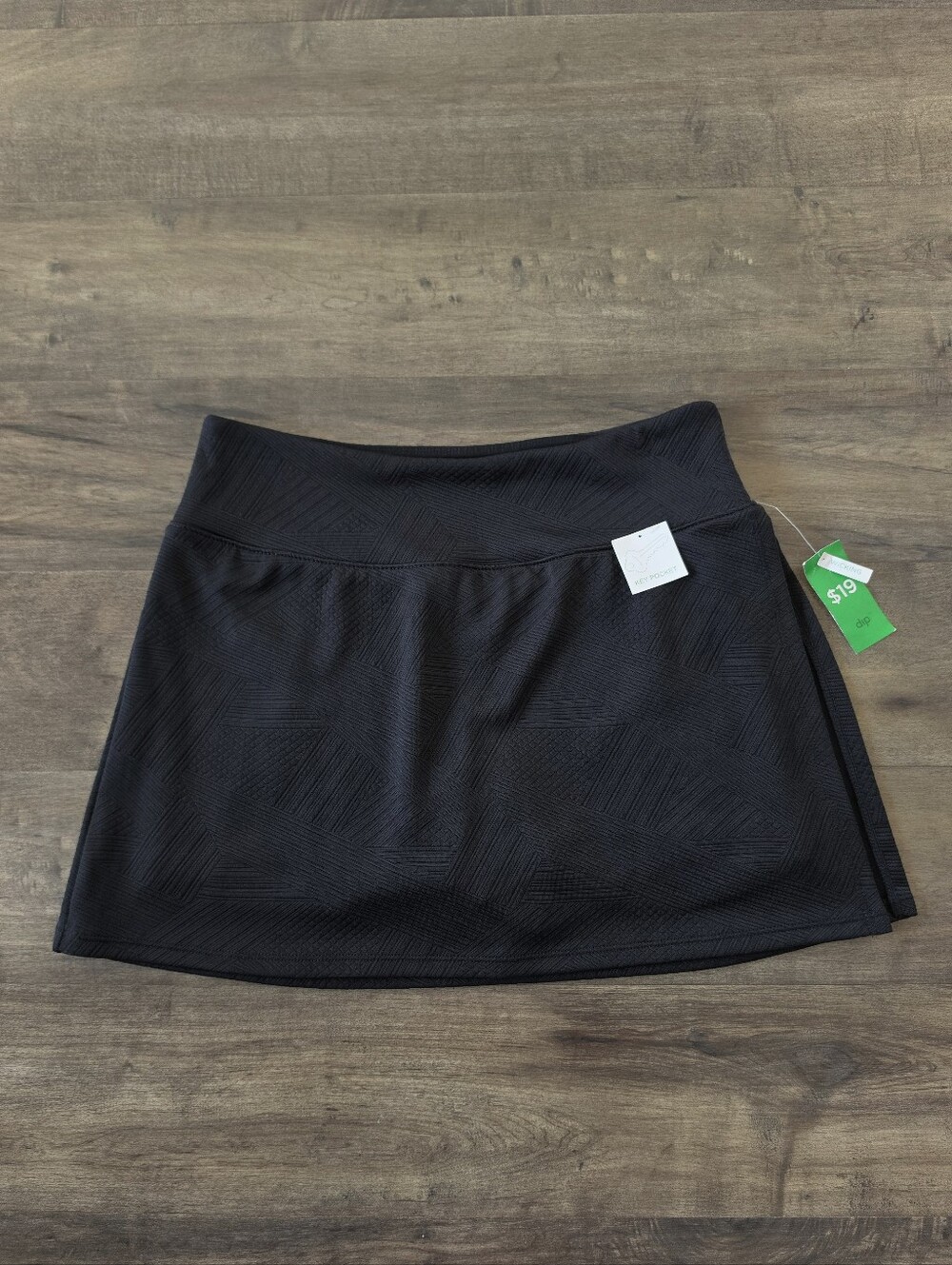 Dip Retro Prep Athletic Skort Small Black NWT